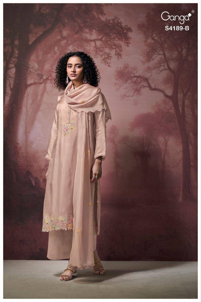CAYSA 4189 By GANGA FASHION Stylish Beautiful Colourful PREMIUM PURE BEMBERG Dresses At Wholesale Price